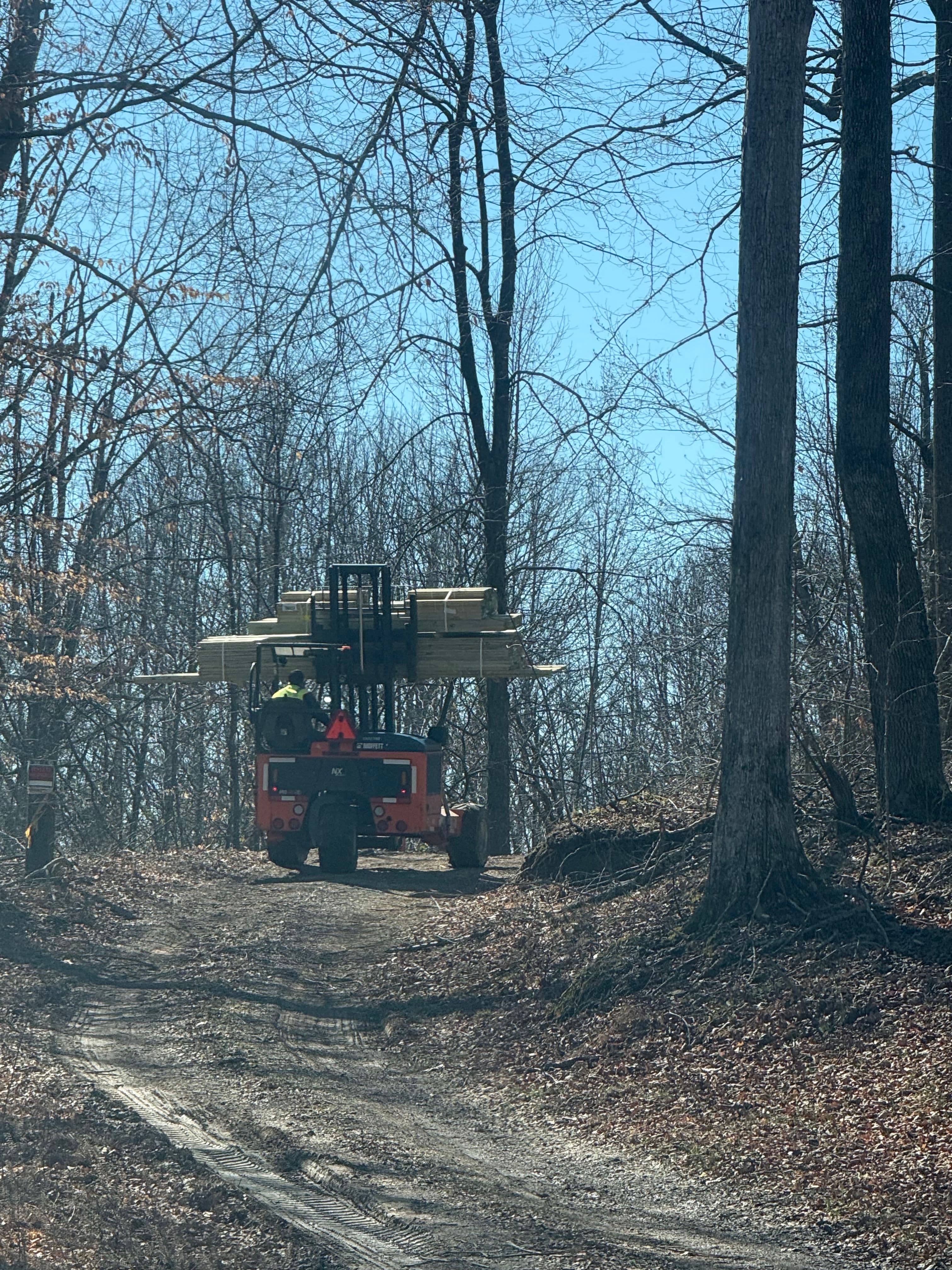 Project Deck Construction Materials Delivered in the Woods of Hendersonville image