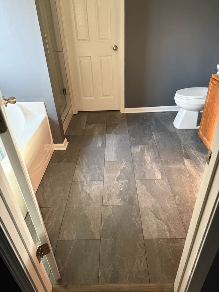 Project Elegant Bathroom Makeover with Stoval Grey and Everest White image