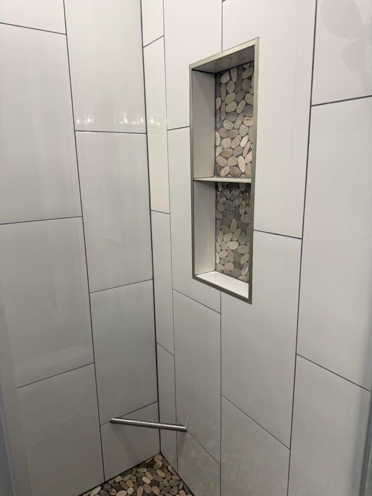 Gallery photos for Elegant Bathroom Makeover with Stoval Grey and Everest White: Image #2